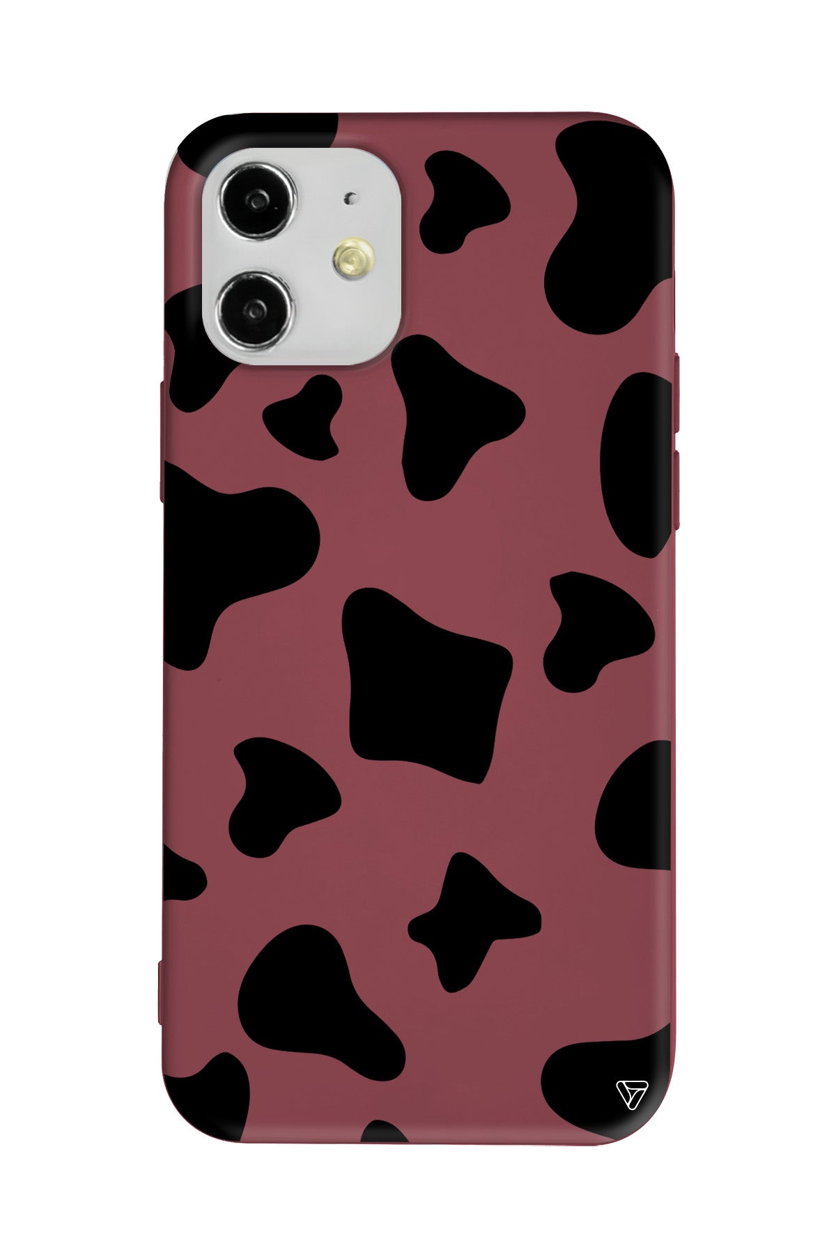 İnek Deseni 8 Lansman Model İçi Kadife Silikon Telefon Kılıfı