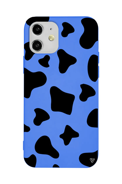 İnek Deseni 8 Lansman Model İçi Kadife Silikon Telefon Kılıfı