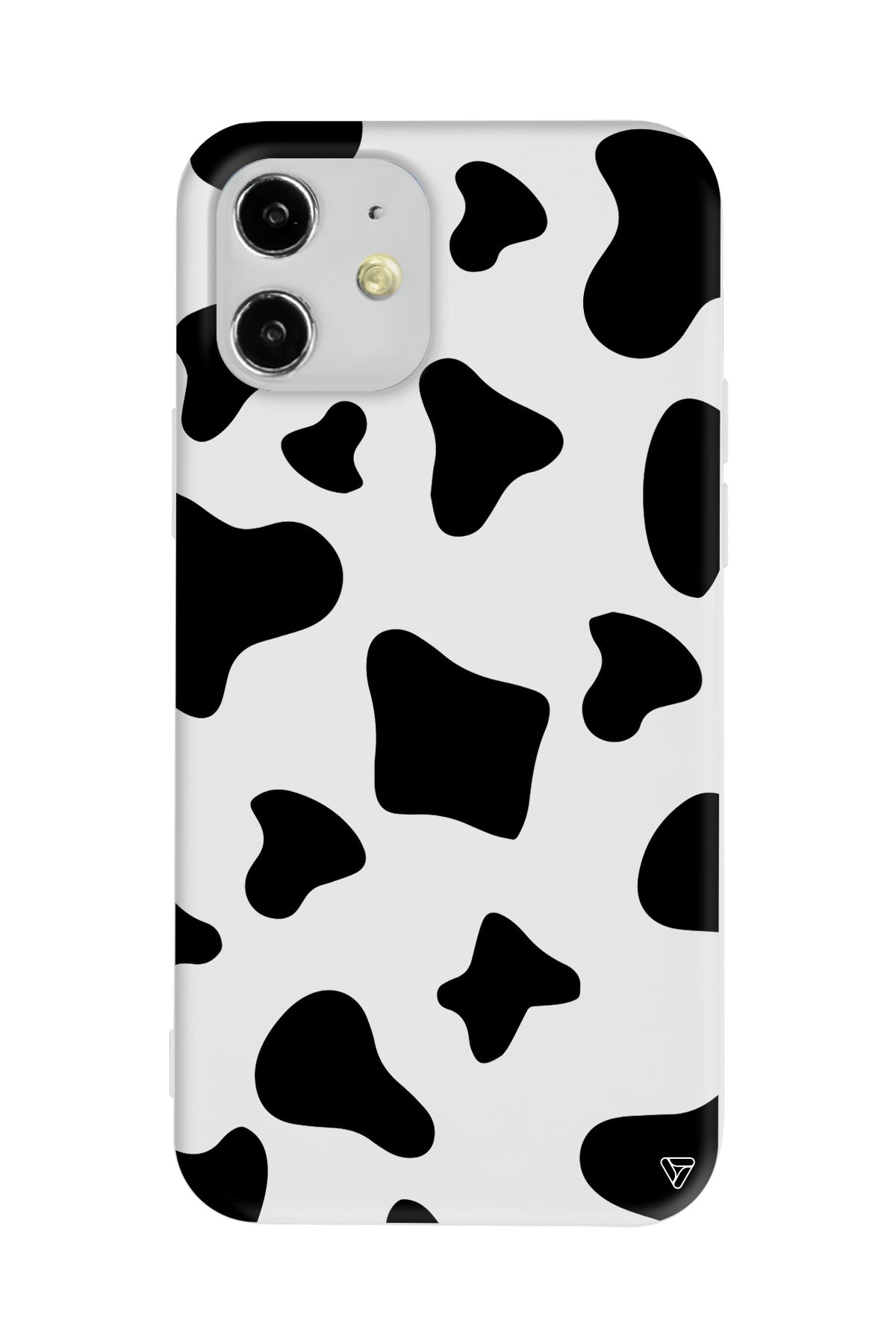 İnek Deseni 8 Lansman Model İçi Kadife Silikon Telefon Kılıfı