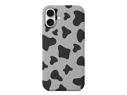 İnek Deseni 8 Lansman Model İçi Kadife Silikon Telefon Kılıfı