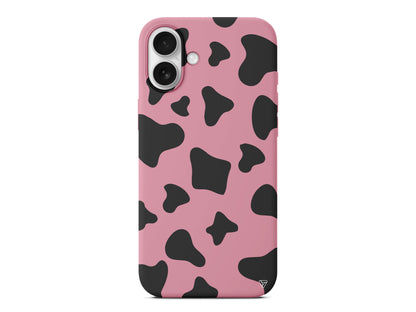 İnek Deseni 8 Lansman Model İçi Kadife Silikon Telefon Kılıfı