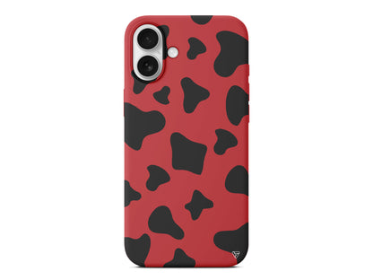 İnek Deseni 8 Lansman Model İçi Kadife Silikon Telefon Kılıfı – Plus Serisine Özel