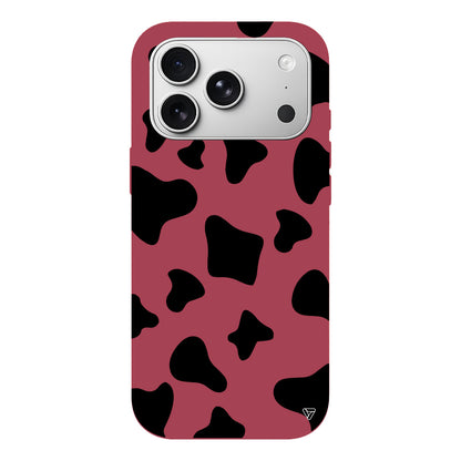 İnek Deseni 8 Lansman Model İçi Kadife Silikon Telefon Kılıfı