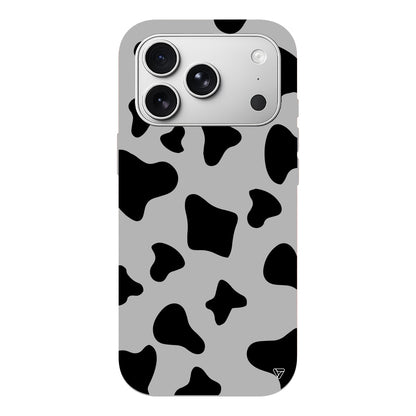 İnek Deseni 8 Lansman Model İçi Kadife Silikon Telefon Kılıfı