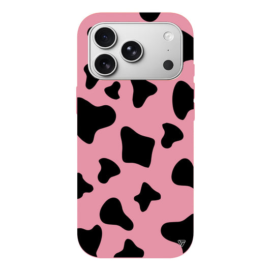 İnek Deseni 8 Lansman Model İçi Kadife Silikon Telefon Kılıfı