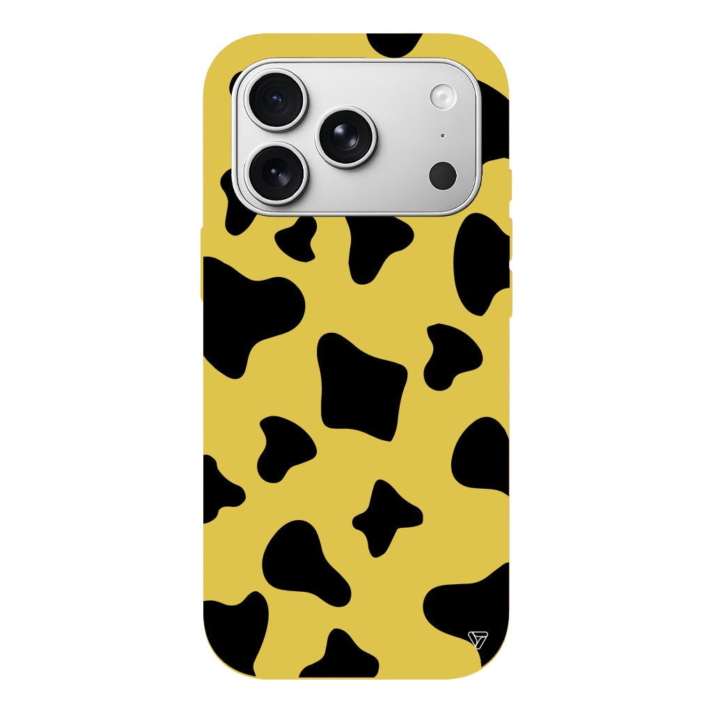 İnek Deseni 8 Lansman Model İçi Kadife Silikon Telefon Kılıfı