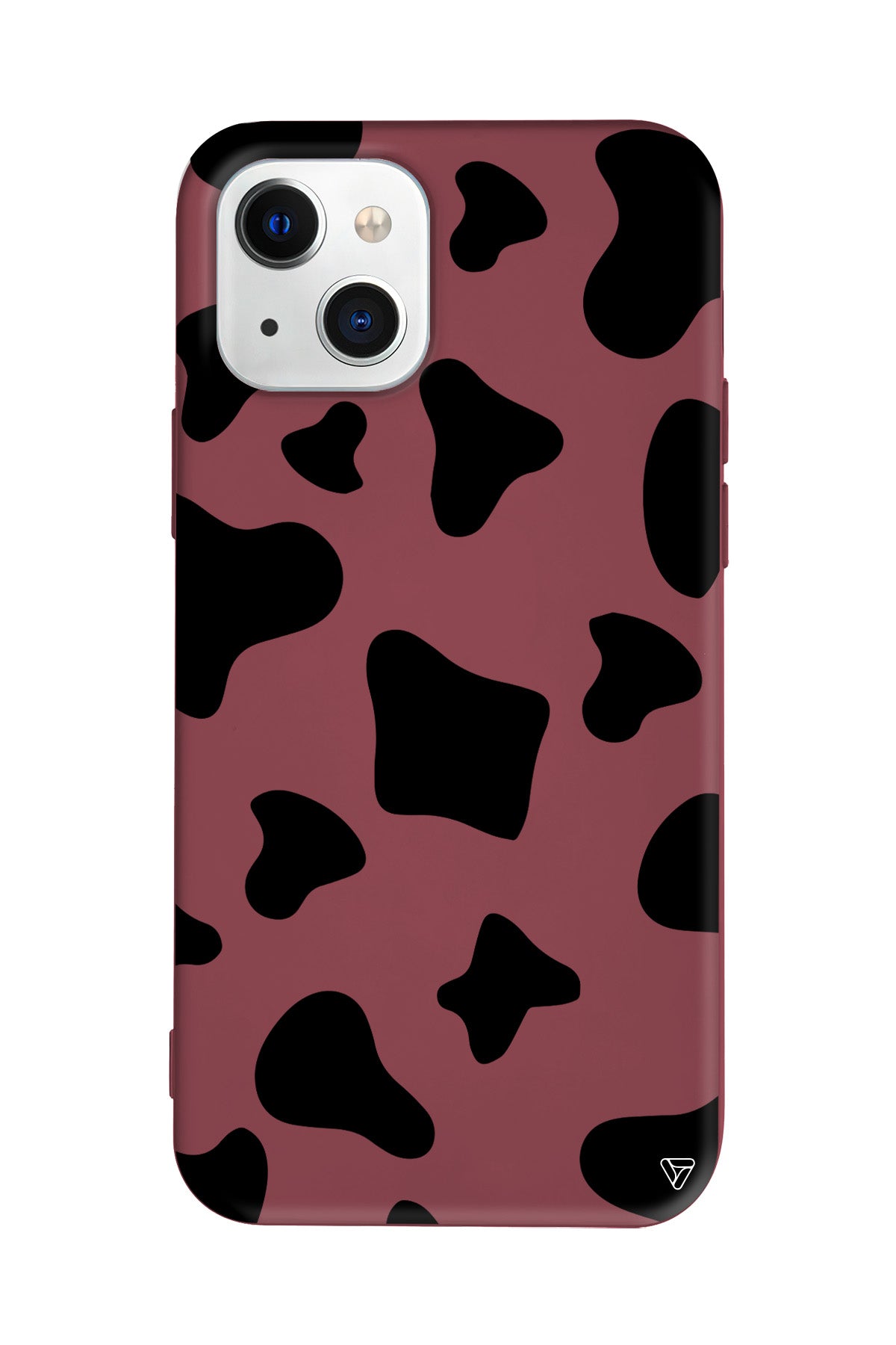 İnek Deseni 8 Lansman Model İçi Kadife Silikon Telefon Kılıfı