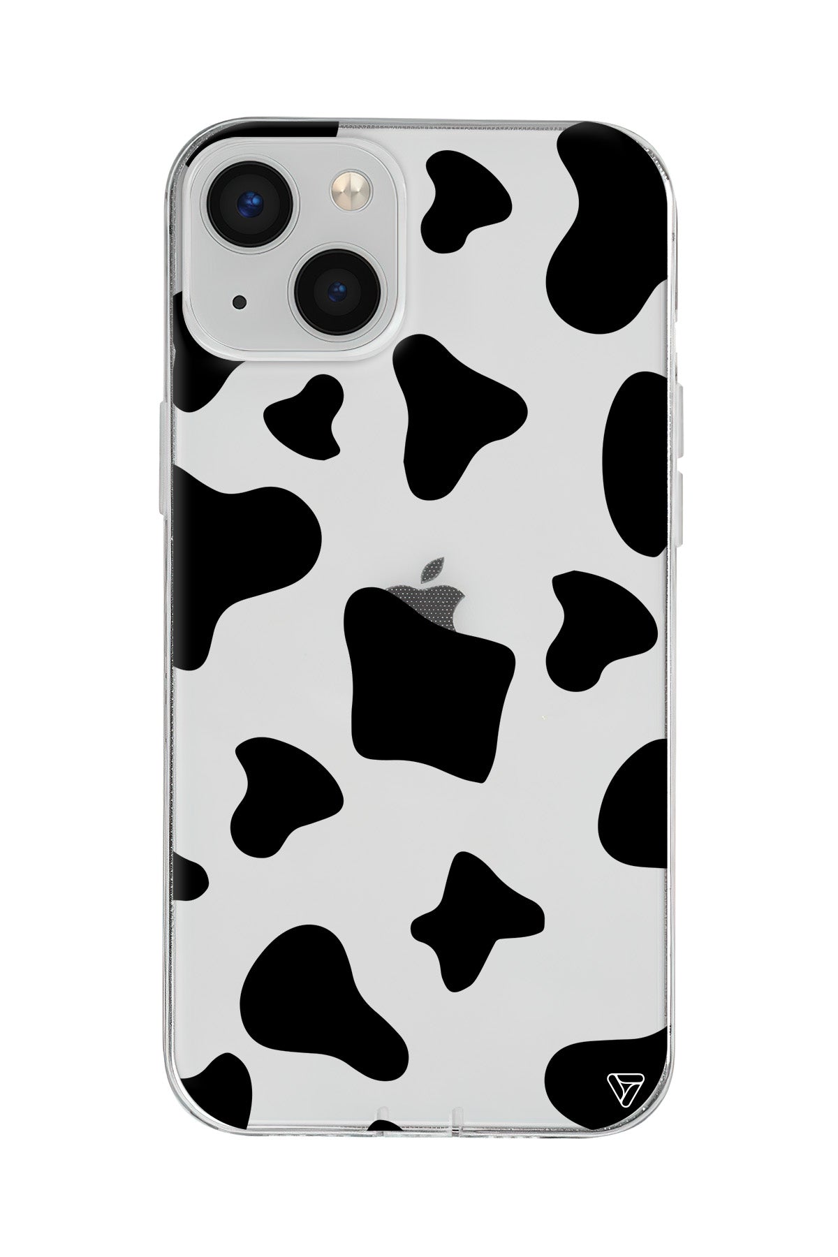 İnek Deseni 8 Lansman Model İçi Kadife Silikon Telefon Kılıfı