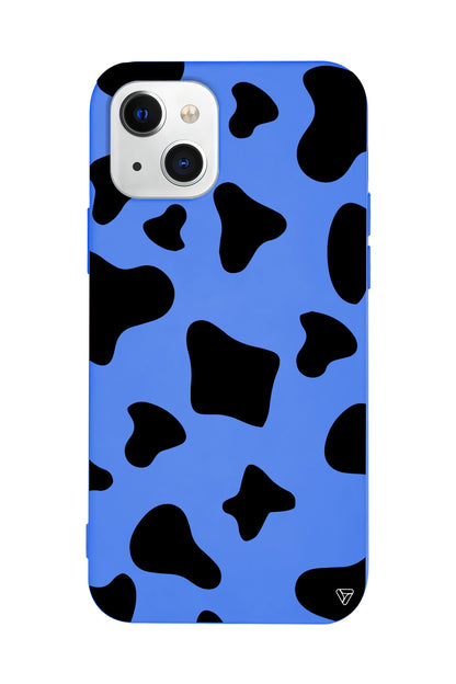 İnek Deseni 8 Lansman Model İçi Kadife Silikon Telefon Kılıfı