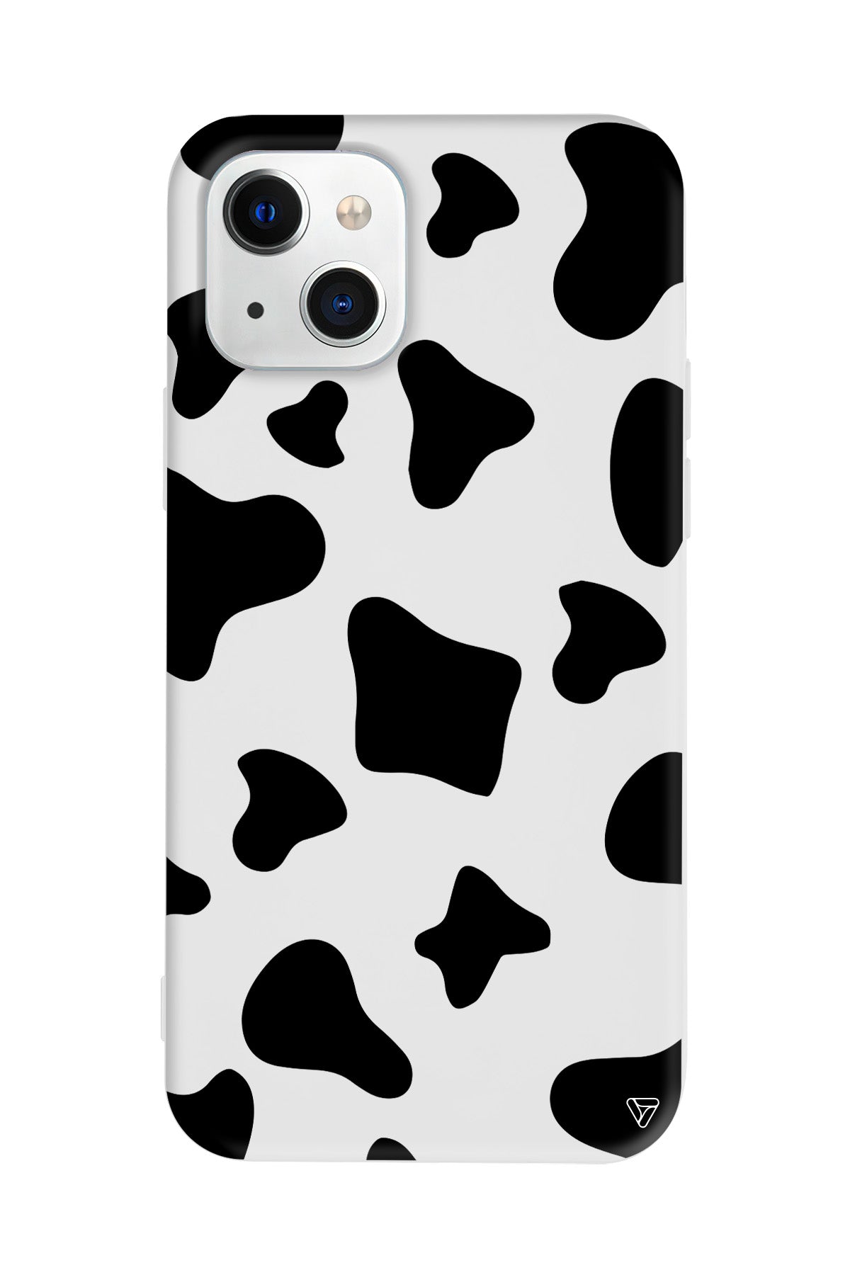 İnek Deseni 8 Lansman Model İçi Kadife Silikon Telefon Kılıfı