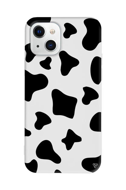 İnek Deseni 8 Lansman Model İçi Kadife Silikon Telefon Kılıfı