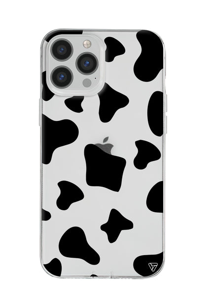 İnek Deseni 8 Lansman Model İçi Kadife Silikon Telefon Kılıfı