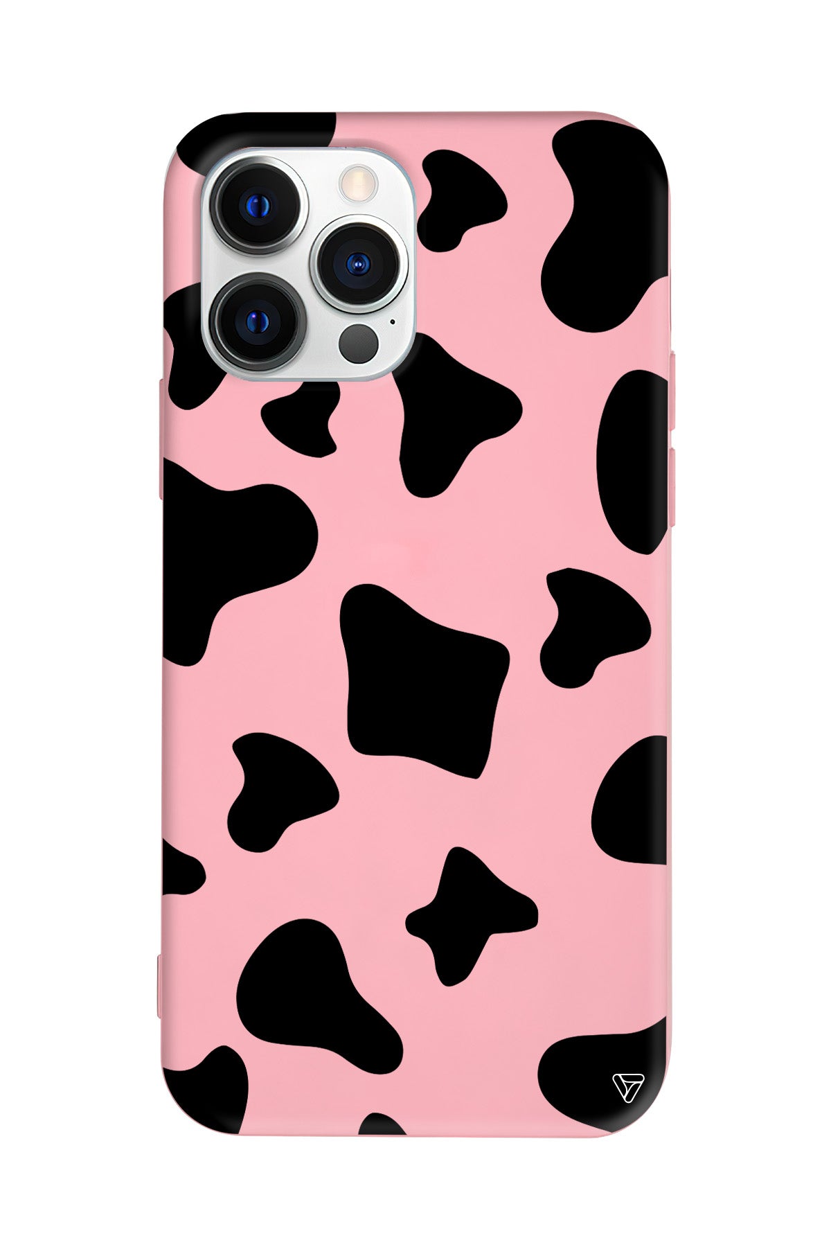 İnek Deseni 8 Lansman Model İçi Kadife Silikon Telefon Kılıfı