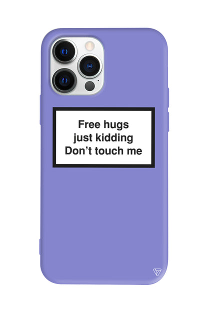 Free Hugs Lansman Model İçi Kadife Silikon Telefon Kılıfı