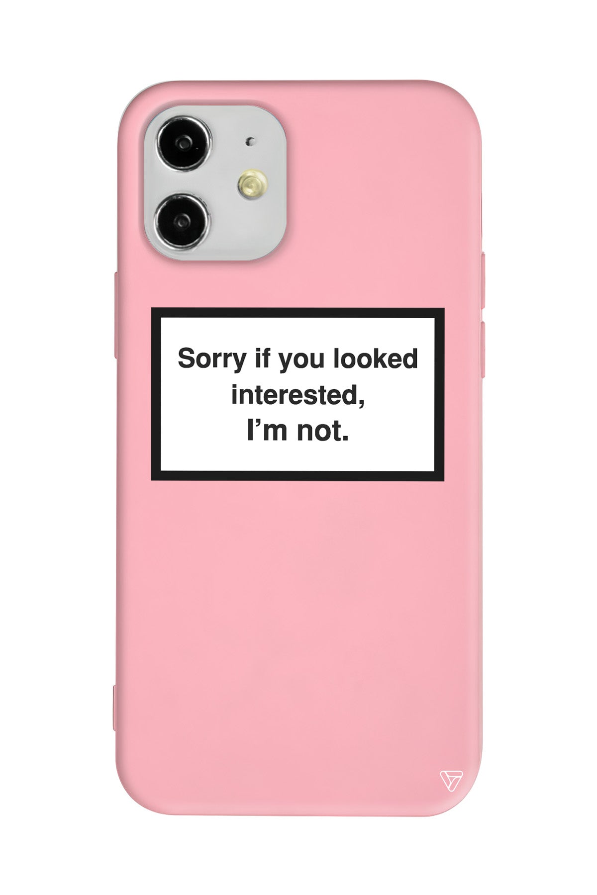 I'm not Lansman Model İçi Kadife Silikon Telefon Kılıfı