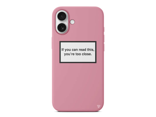 Too Close Lansman Model İçi Kadife Silikon Telefon Kılıfı – Plus Serisine Özel