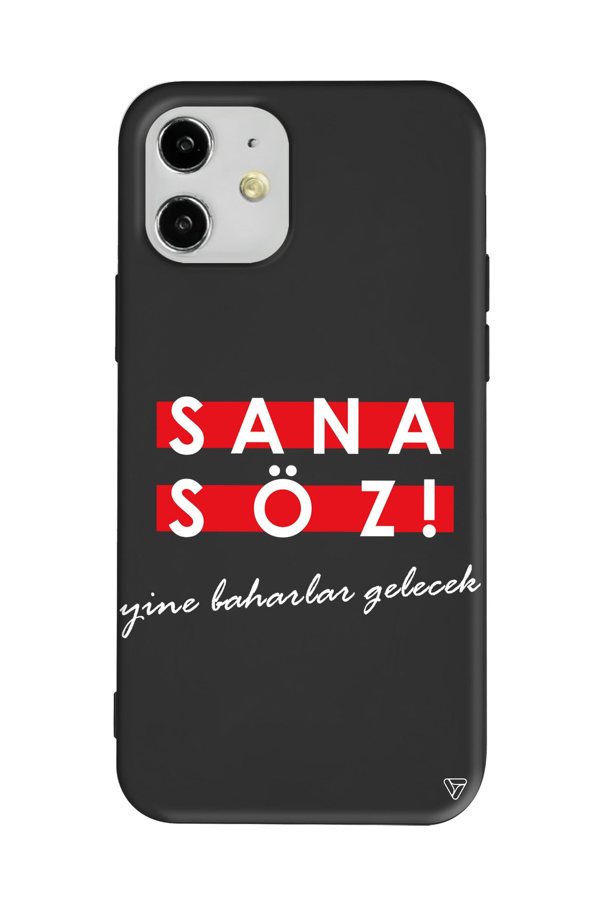 Sana Söz Yine Baharlar Gelecek Lansman Model İçi Kadife Silikon Telefon Kılıfı