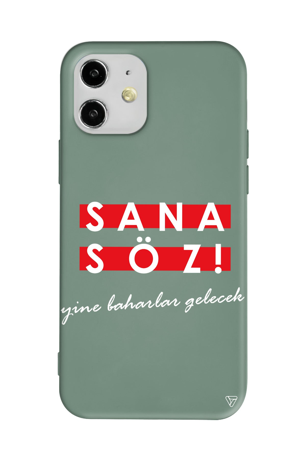 Sana Söz Yine Baharlar Gelecek Lansman Model İçi Kadife Silikon Telefon Kılıfı