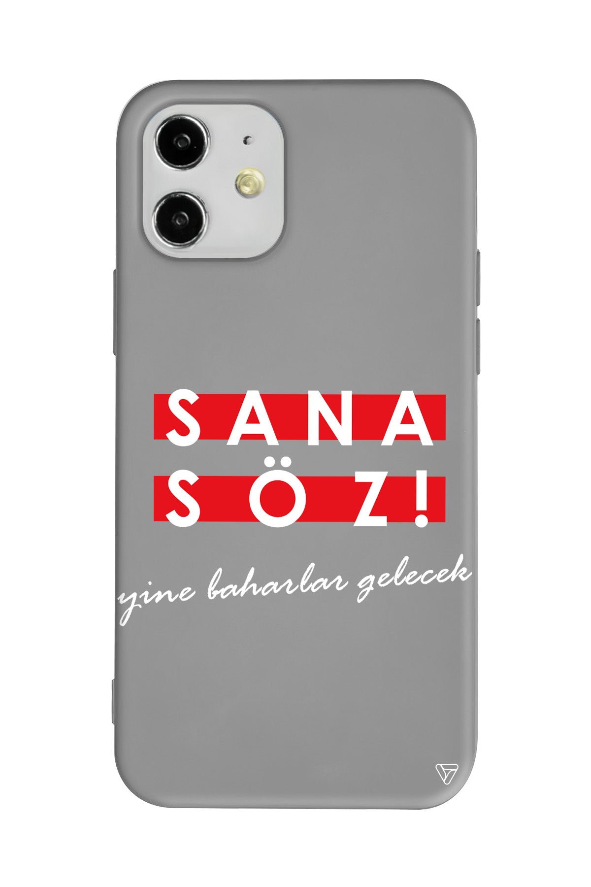 Sana Söz Yine Baharlar Gelecek Lansman Model İçi Kadife Silikon Telefon Kılıfı