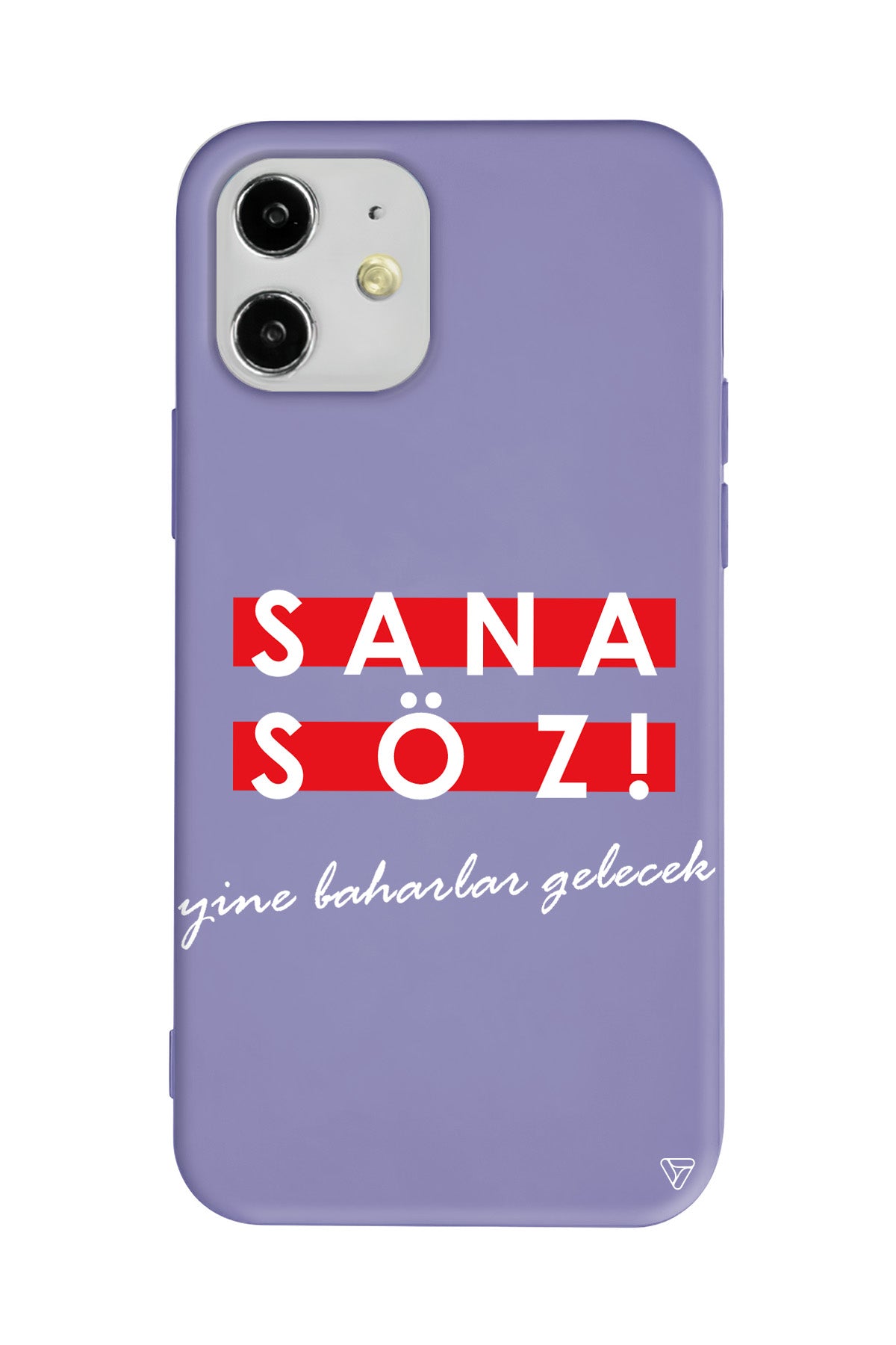 Sana Söz Yine Baharlar Gelecek Lansman Model İçi Kadife Silikon Telefon Kılıfı