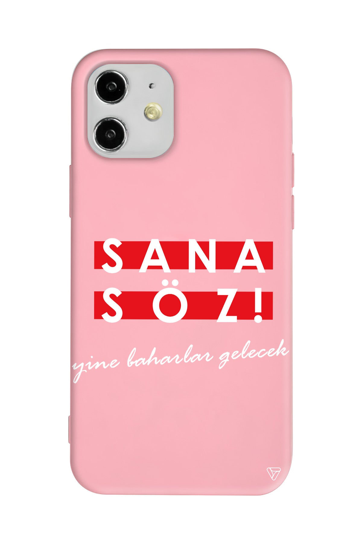 Sana Söz Yine Baharlar Gelecek Lansman Model İçi Kadife Silikon Telefon Kılıfı