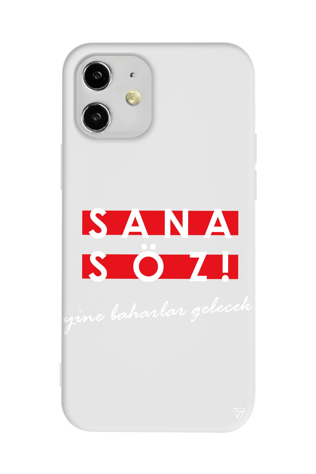 Sana Söz Yine Baharlar Gelecek Lansman Model İçi Kadife Silikon Telefon Kılıfı