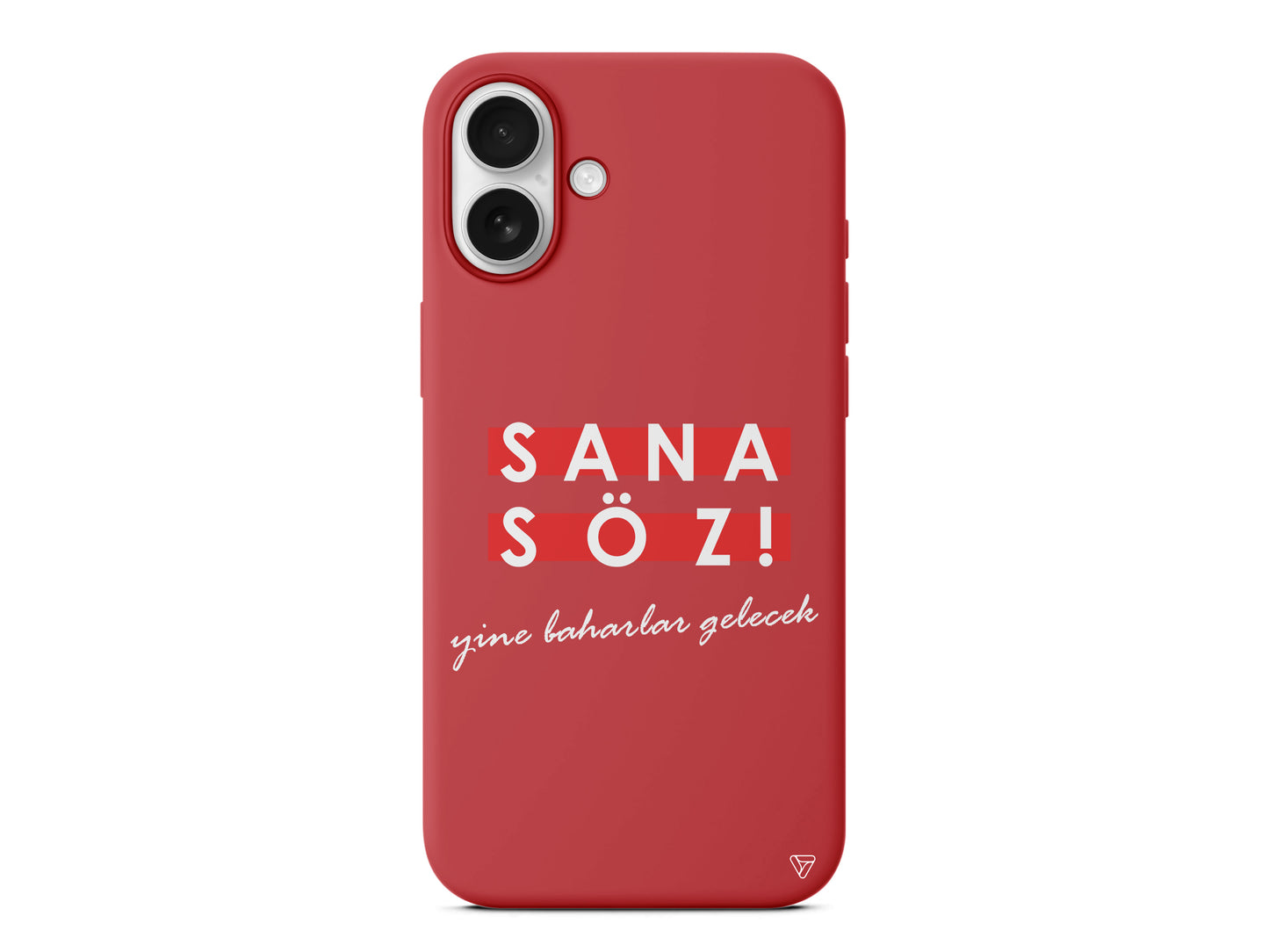 Sana Söz Yine Baharlar Gelecek Lansman Model İçi Kadife Silikon Telefon Kılıfı – Plus Serisine Özel