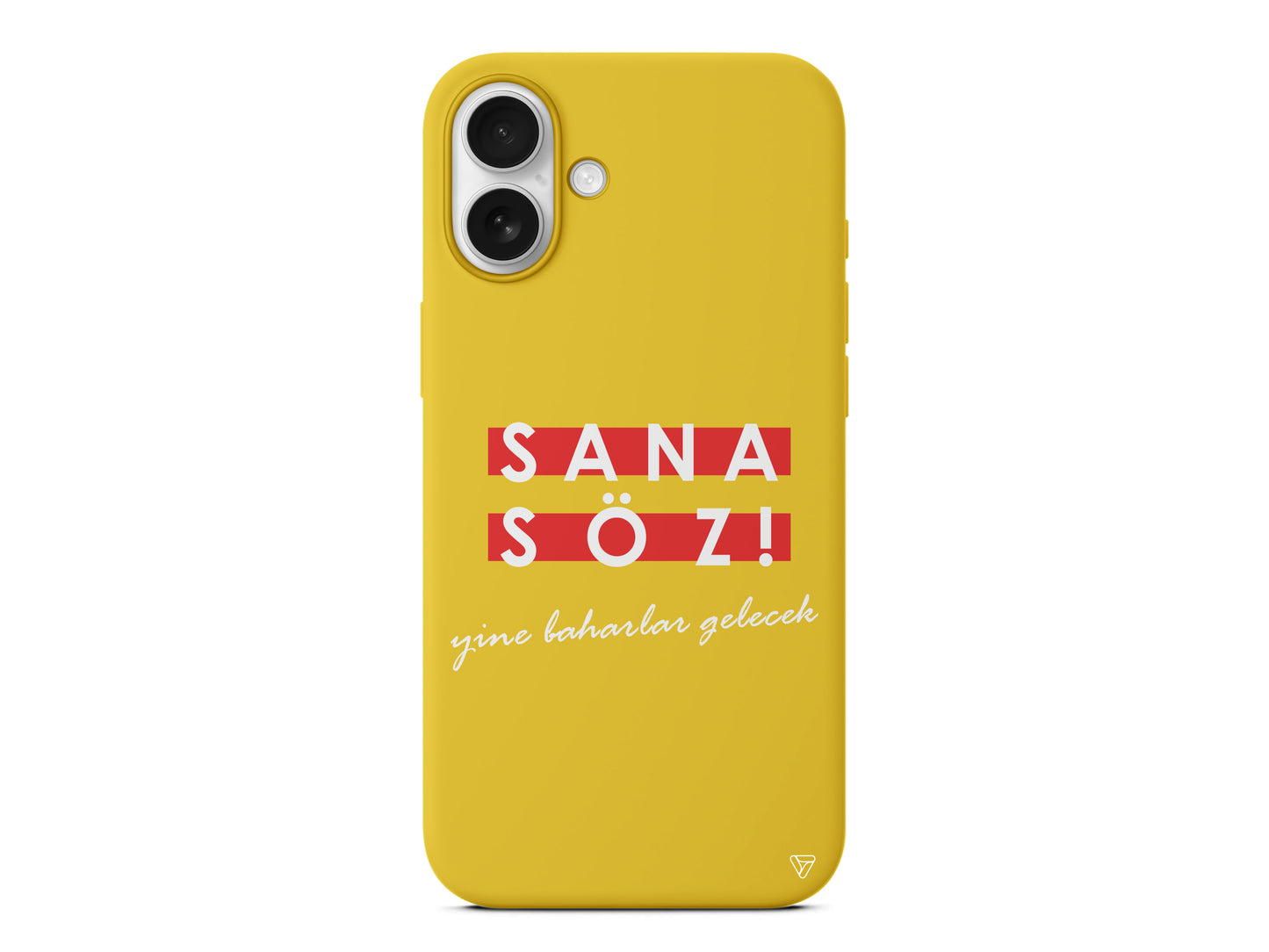 Sana Söz Yine Baharlar Gelecek Lansman Model İçi Kadife Silikon Telefon Kılıfı