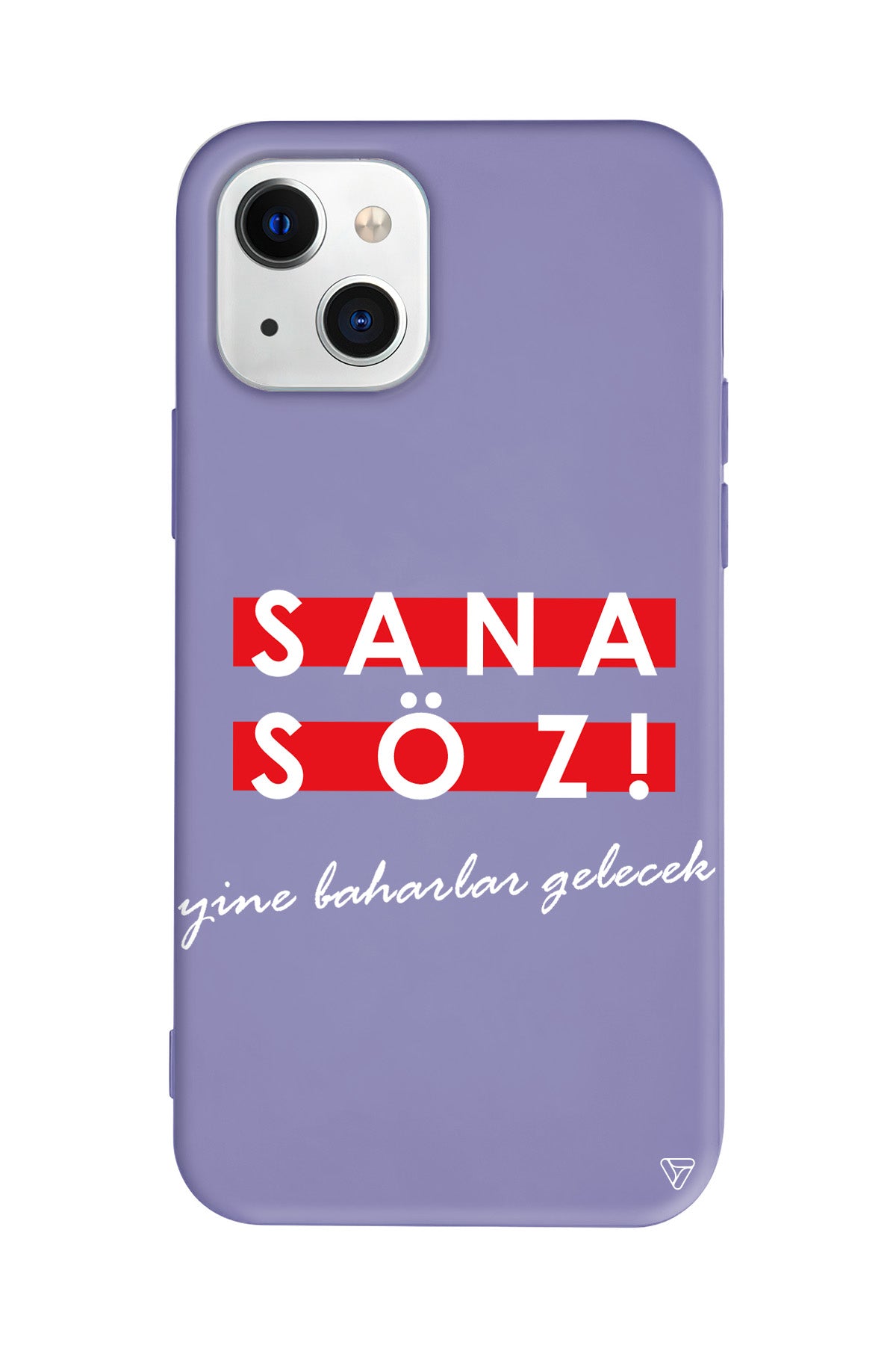 Sana Söz Yine Baharlar Gelecek Lansman Model İçi Kadife Silikon Telefon Kılıfı
