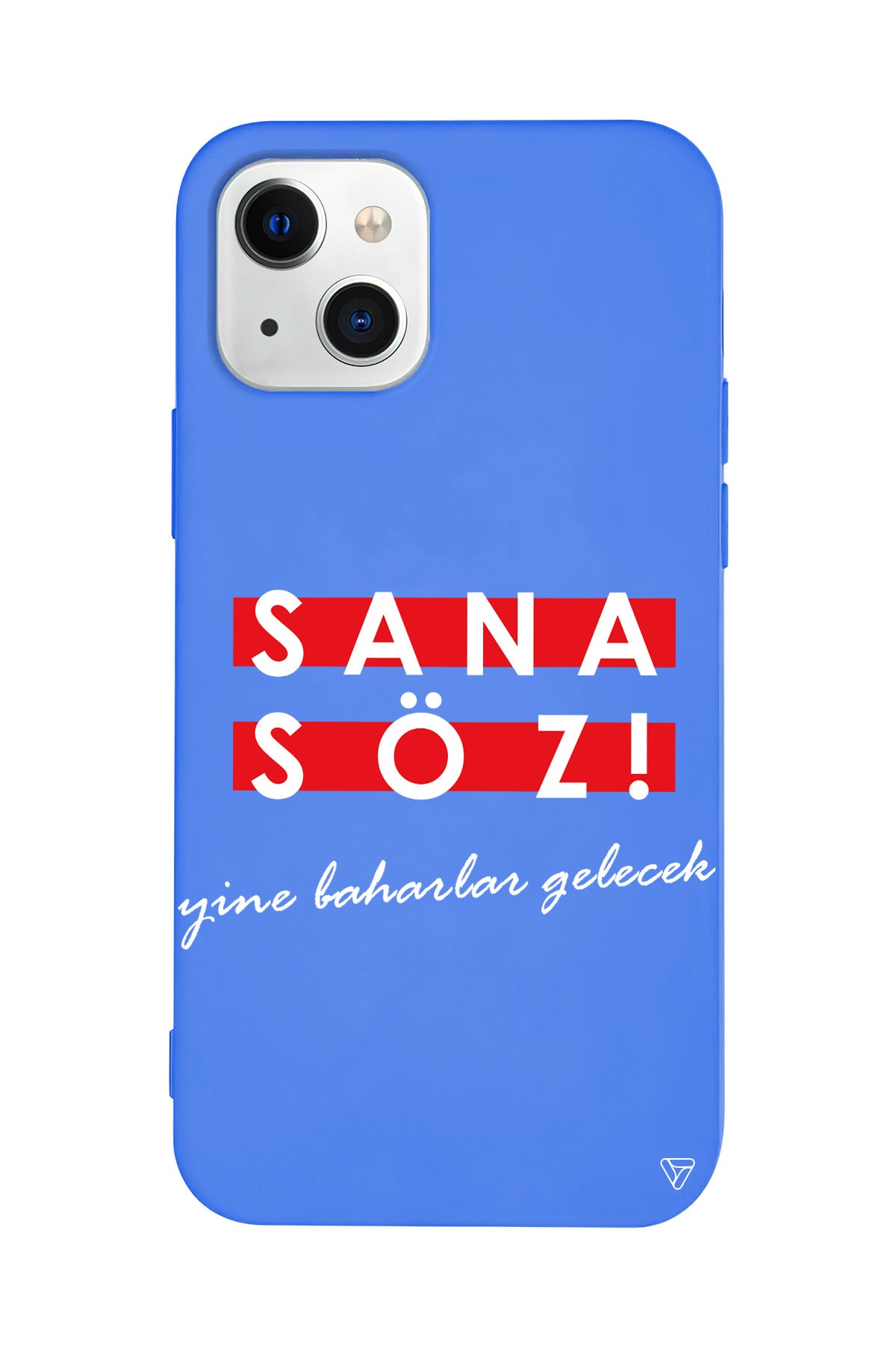 Sana Söz Yine Baharlar Gelecek Lansman Model İçi Kadife Silikon Telefon Kılıfı – Plus Serisine Özel