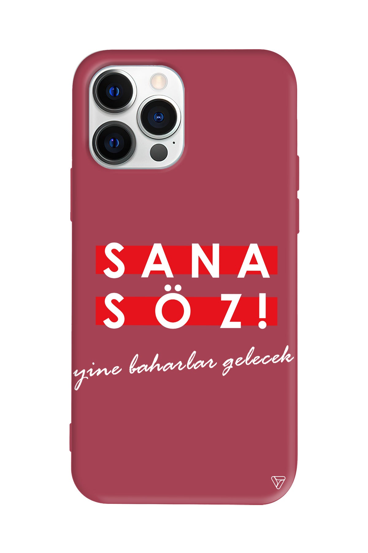 Sana Söz Yine Baharlar Gelecek Lansman Model İçi Kadife Silikon Telefon Kılıfı