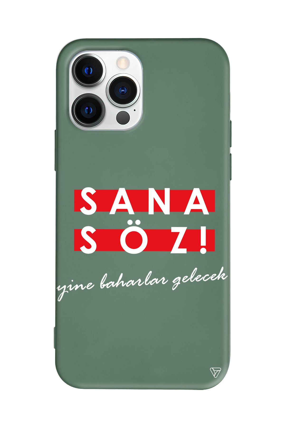 Sana Söz Yine Baharlar Gelecek Lansman Model İçi Kadife Silikon Telefon Kılıfı