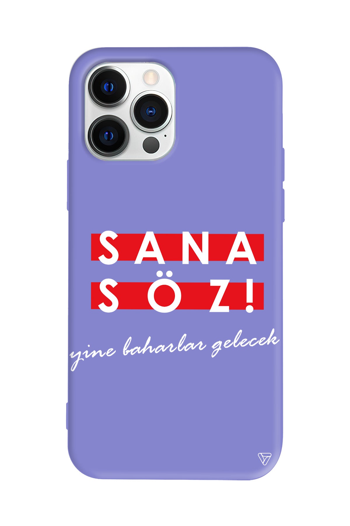 Sana Söz Yine Baharlar Gelecek Lansman Model İçi Kadife Silikon Telefon Kılıfı