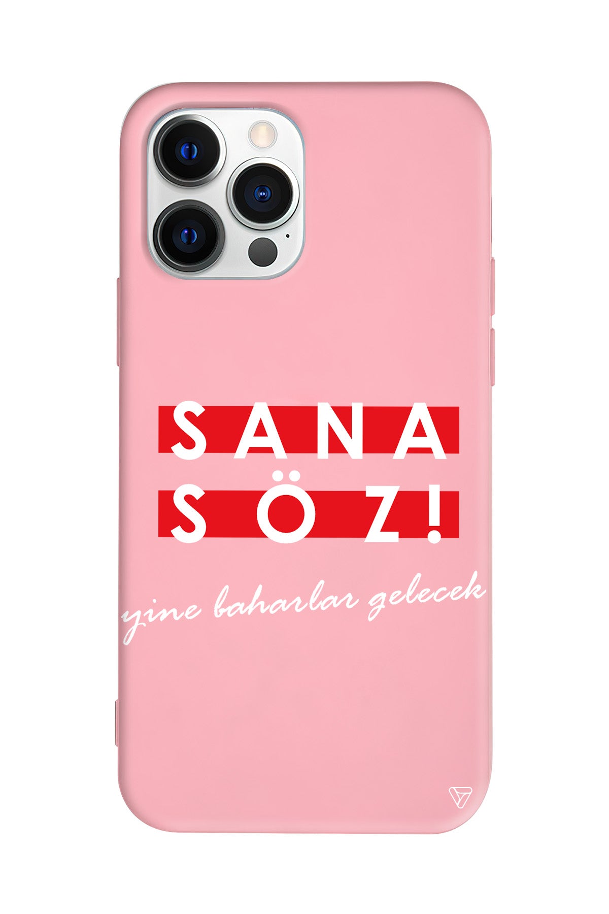 Sana Söz Yine Baharlar Gelecek Lansman Model İçi Kadife Silikon Telefon Kılıfı