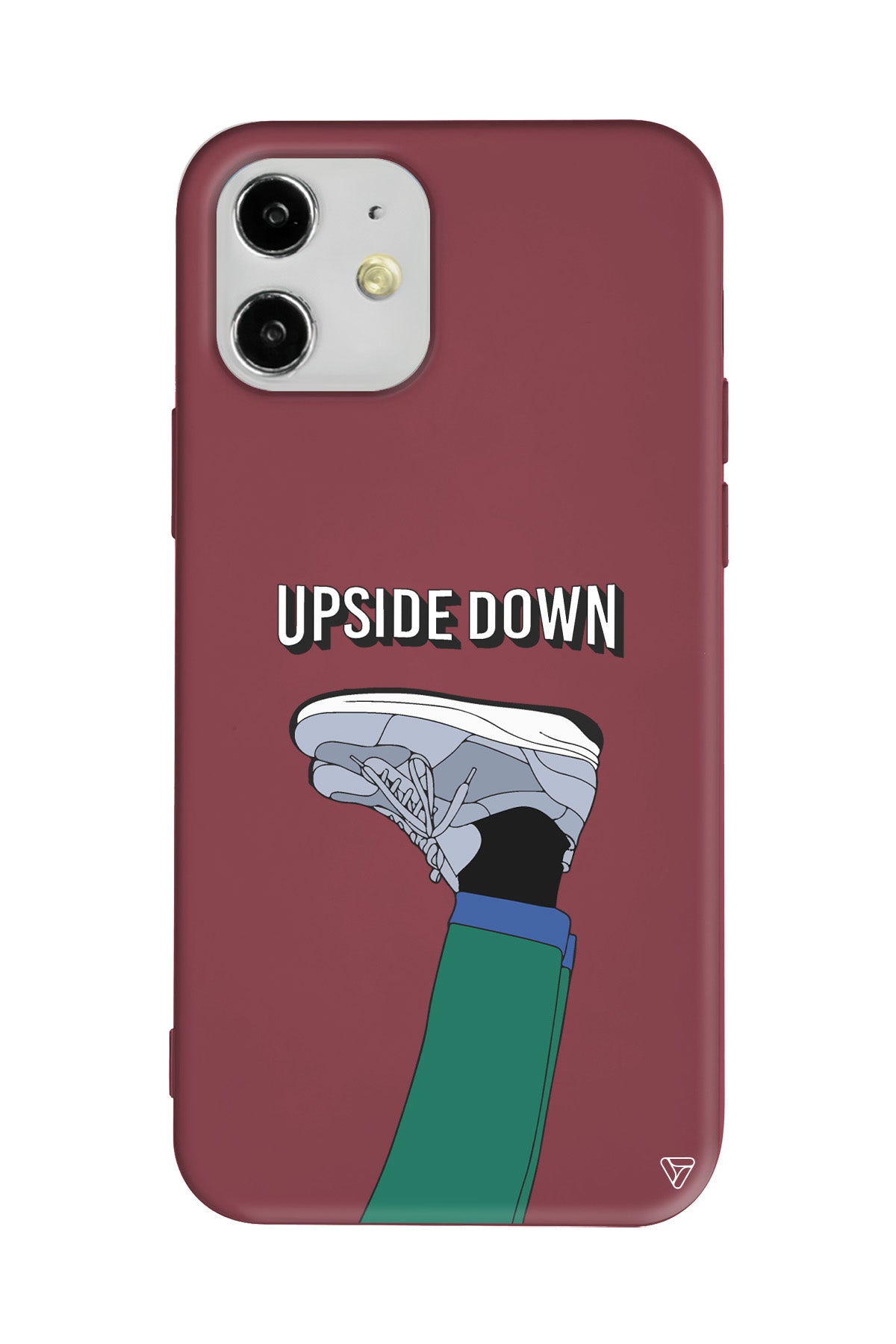 Upside Down Lansman Model İçi Kadife Silikon Telefon Kılıfı