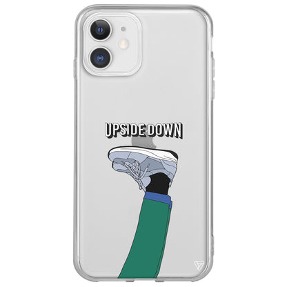 Upside Down Lansman Model İçi Kadife Silikon Telefon Kılıfı