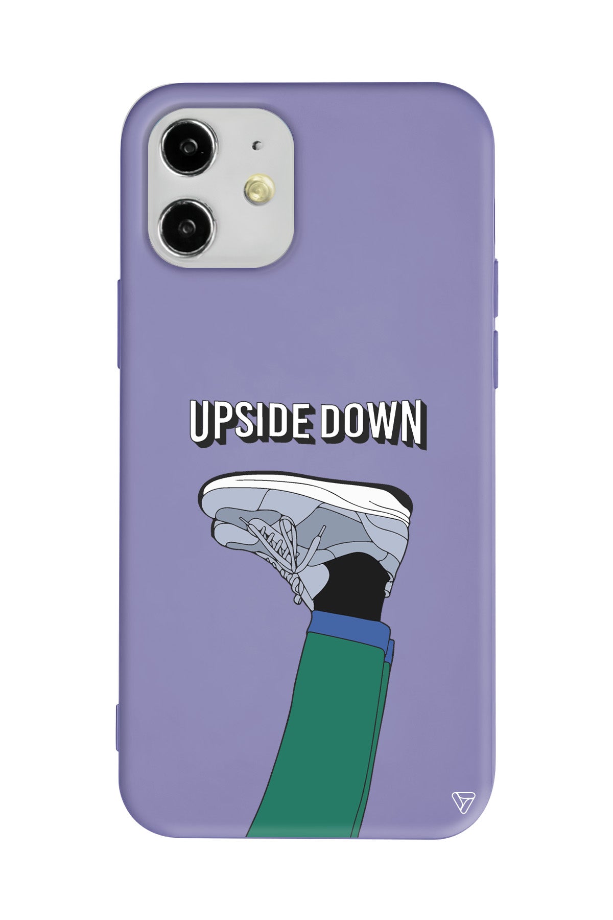 Upside Down Lansman Model İçi Kadife Silikon Telefon Kılıfı