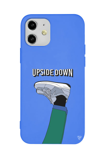 Upside Down Lansman Model İçi Kadife Silikon Telefon Kılıfı