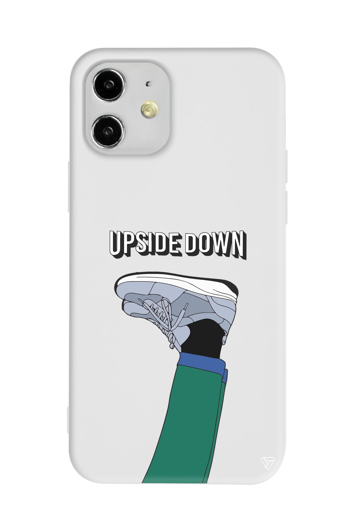 Upside Down Lansman Model İçi Kadife Silikon Telefon Kılıfı