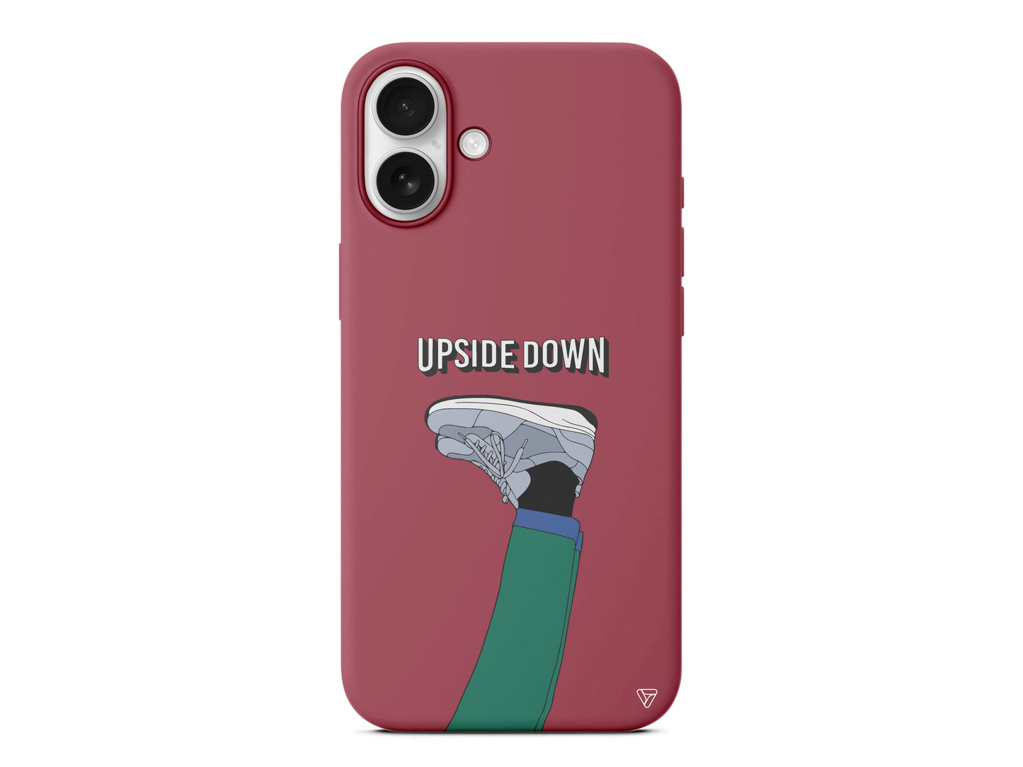 Upside Down Lansman Model İçi Kadife Silikon Telefon Kılıfı