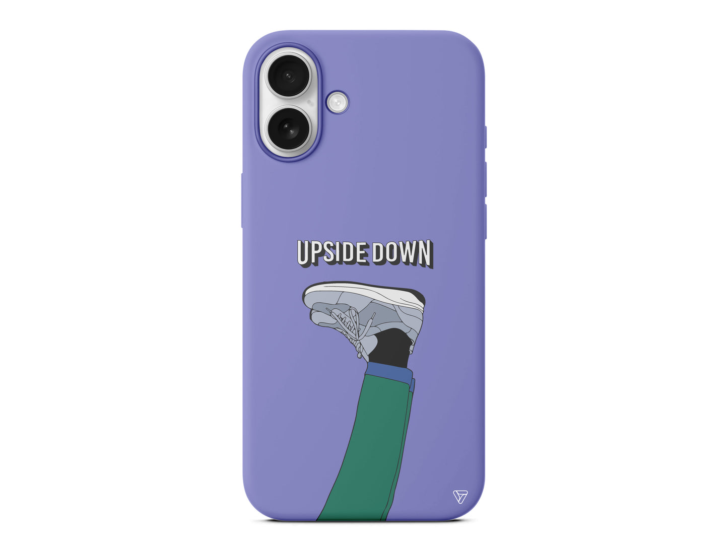 Upside Down Lansman Model İçi Kadife Silikon Telefon Kılıfı