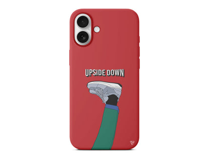 Upside Down Lansman Model İçi Kadife Silikon Telefon Kılıfı – Plus Serisine Özel