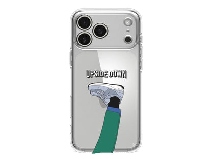 Upside Down Lansman Model İçi Kadife Silikon Telefon Kılıfı