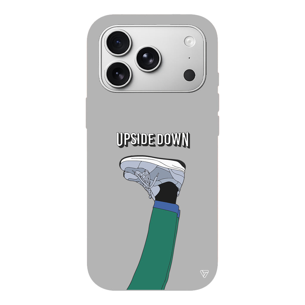 Upside Down Lansman Model İçi Kadife Silikon Telefon Kılıfı