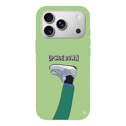 Upside Down Lansman Model İçi Kadife Silikon Telefon Kılıfı