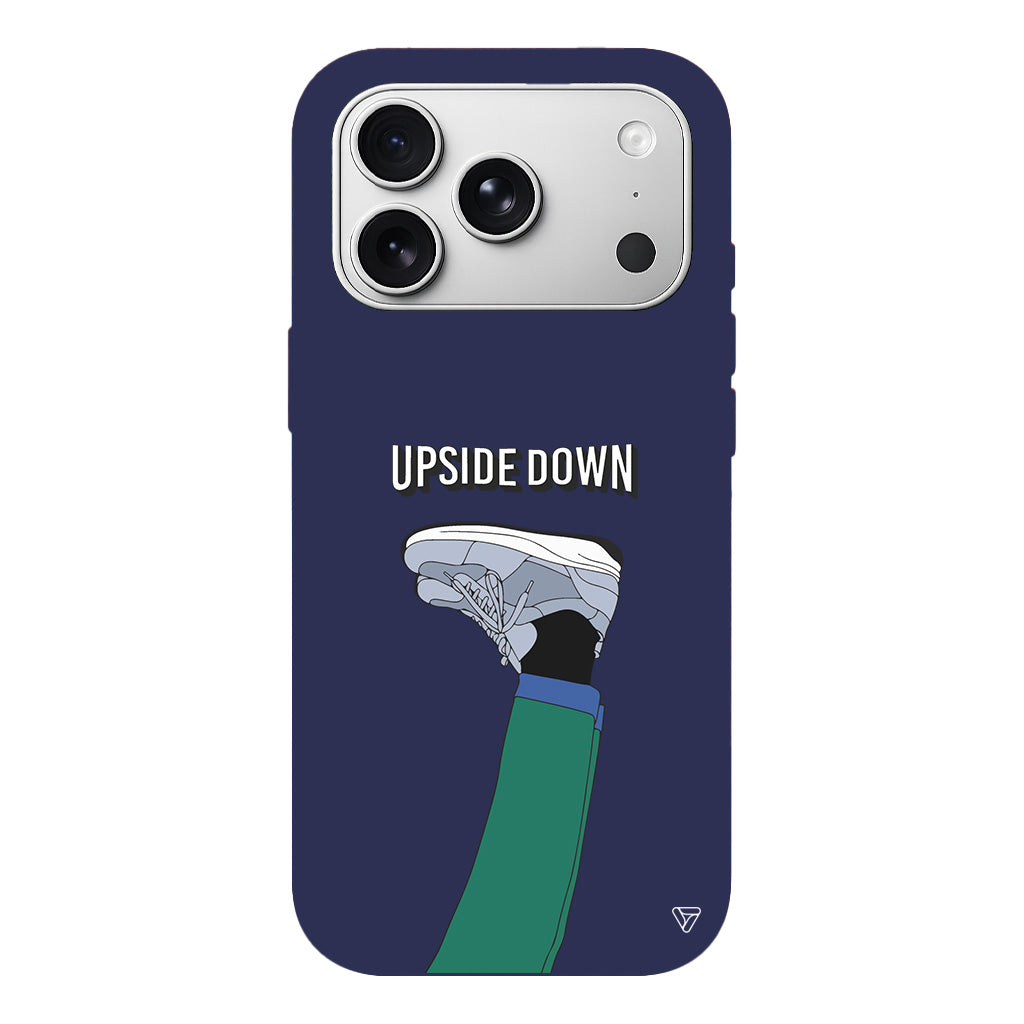 Upside Down Lansman Model İçi Kadife Silikon Telefon Kılıfı