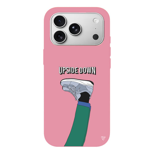 Upside Down Lansman Model İçi Kadife Silikon Telefon Kılıfı