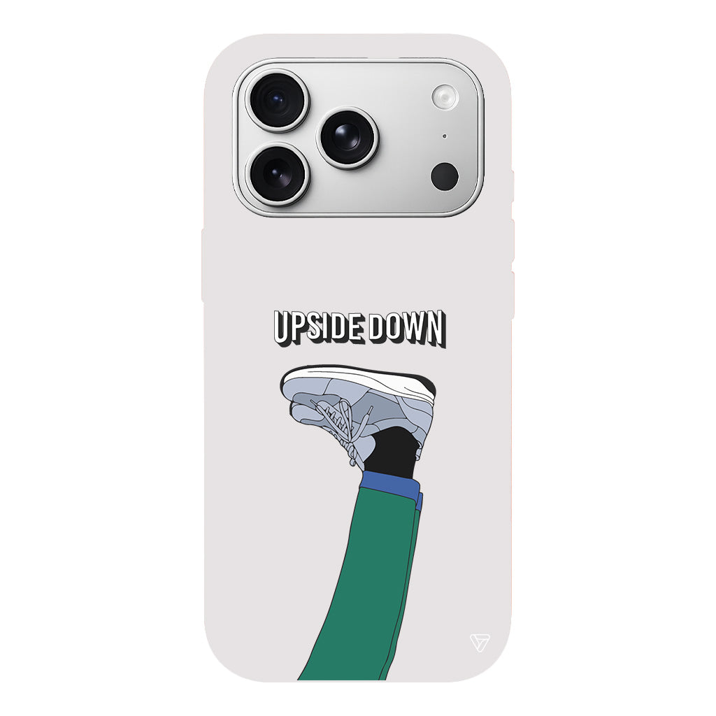 Upside Down Lansman Model İçi Kadife Silikon Telefon Kılıfı