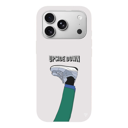 Upside Down Lansman Model İçi Kadife Silikon Telefon Kılıfı