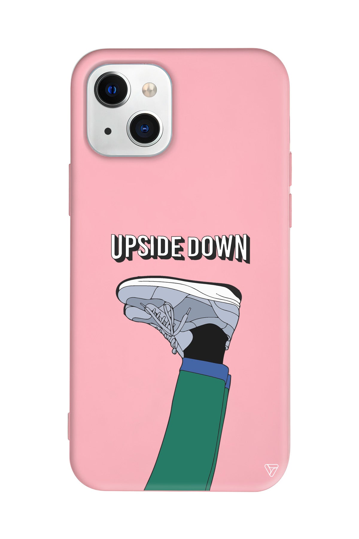 Upside Down Lansman Model İçi Kadife Silikon Telefon Kılıfı